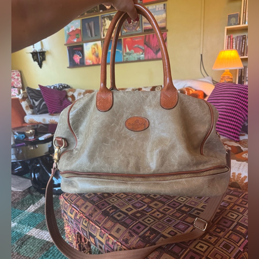 ❌ SOLD ❌ Tangaroa Venice Terrida Vintage Italian Leather Satchel Weekender Bag